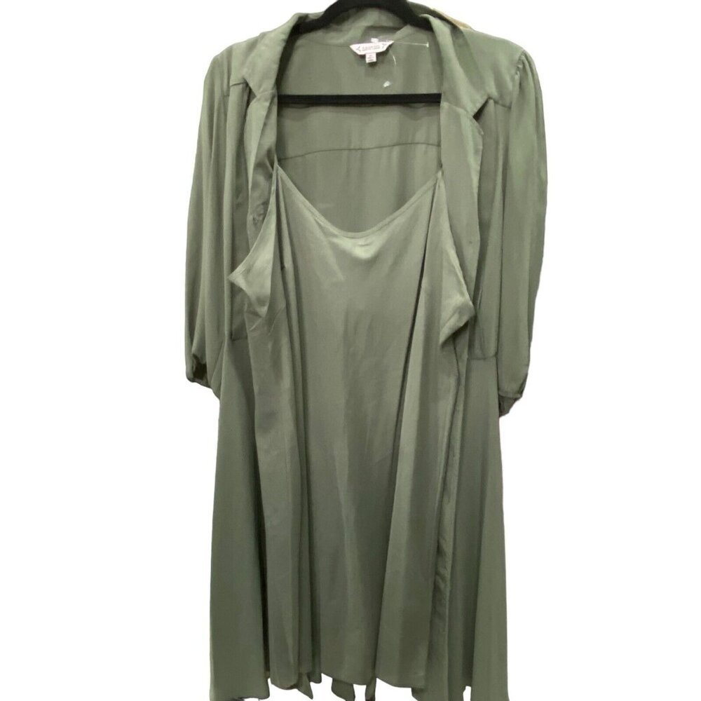 Nanette Lepore Shirt Dress Collared Puff Sleeve Pleated Tie Waist Size 14 NWT - Picture 6 of 11